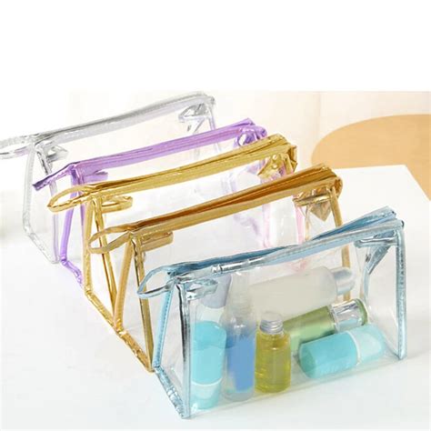 custom clear cosmetic bags in bulk|large clear plastic cosmetic bags.